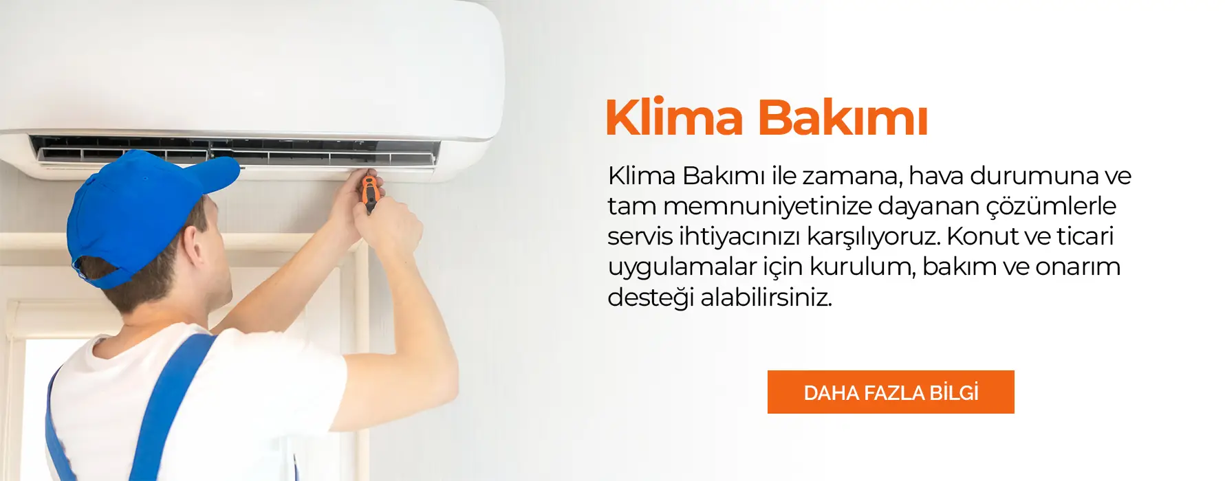 klima bakım servisi filtre temizliği ve kontrol yıkama 