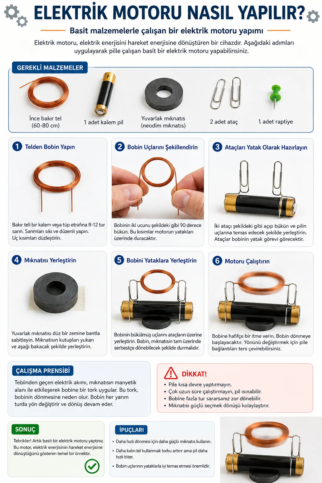 Elektrik Motoru Nasıl Yapılır?