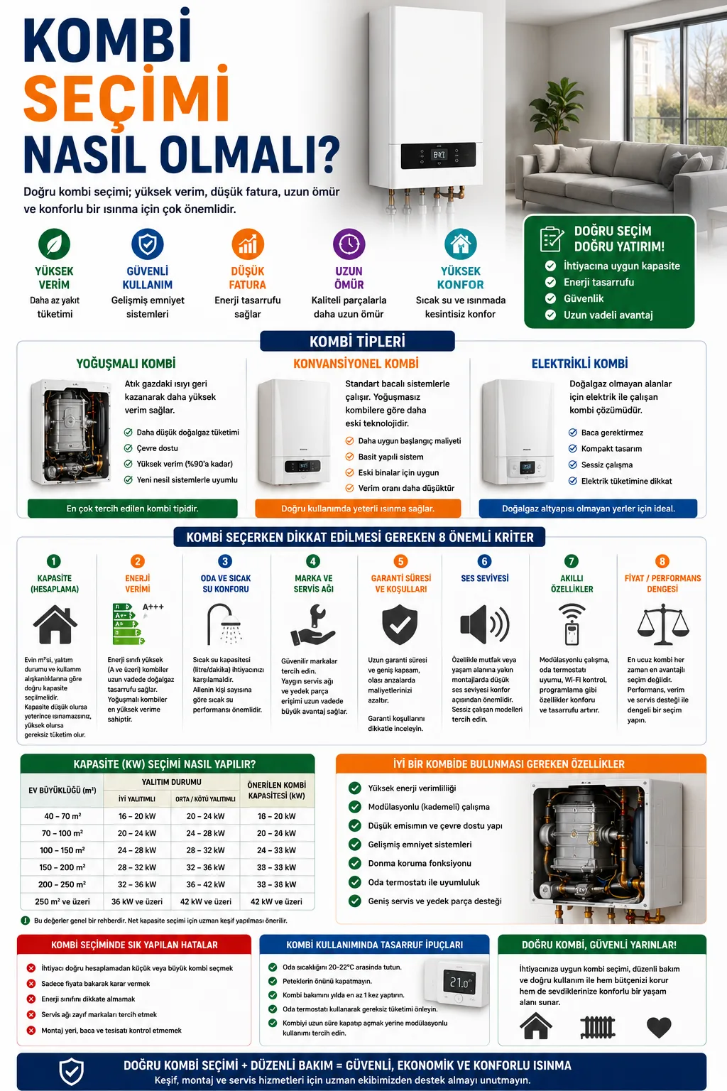 Kombi Seçimi Nasıl Olmalı?